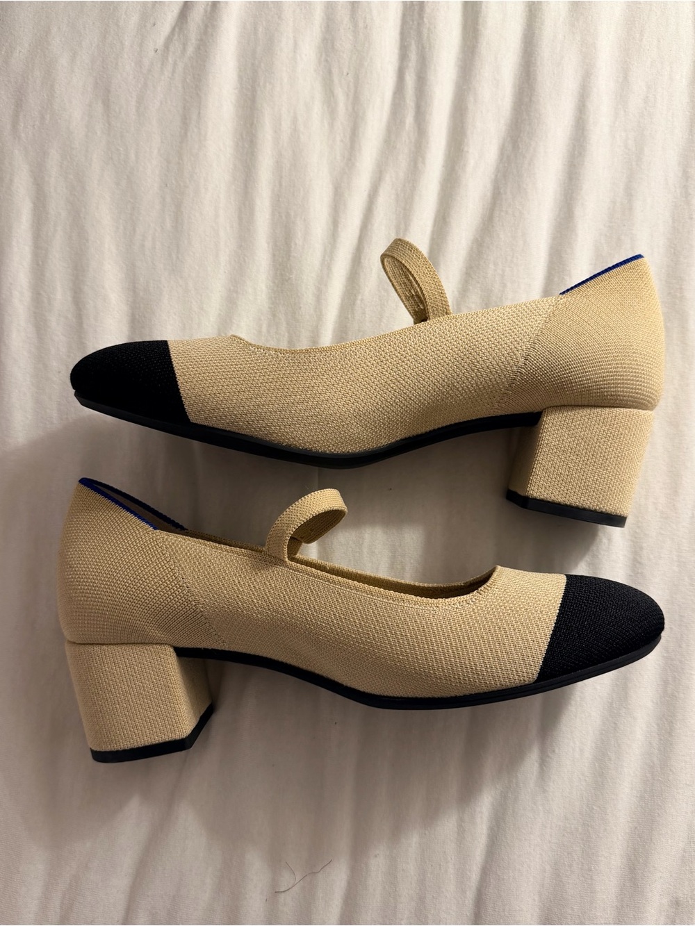 Rothy's Mary Jane Heels (8.5, Cream Cap Toe) - Picture 12 of 12